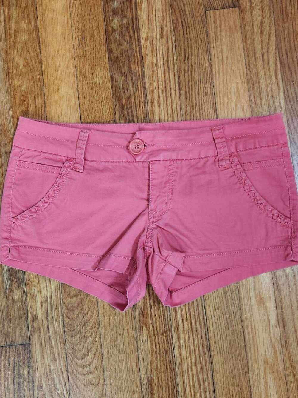 Free Style Revolution Coral Pink Braided Detail Shorts | Size 11